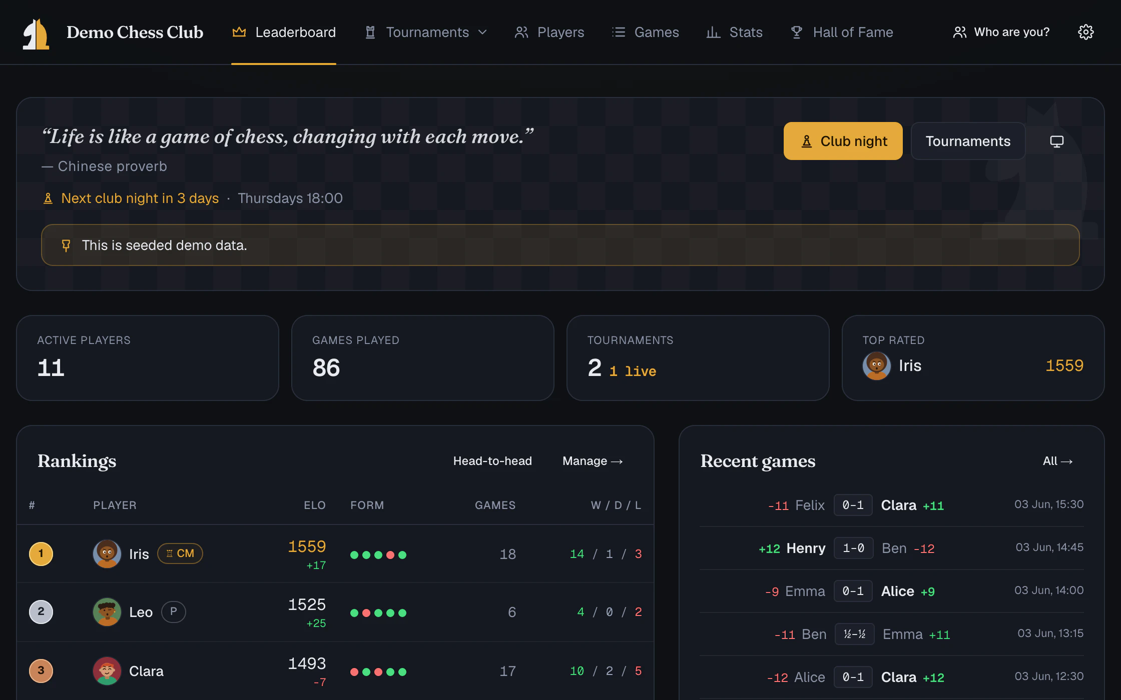 Chess Club screenshot